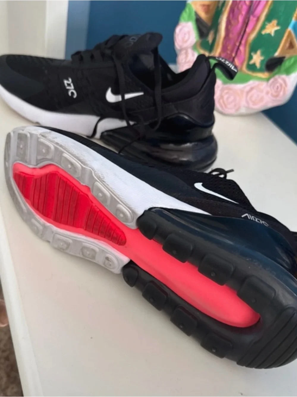 Nike Black and White Men's Running Sneakers